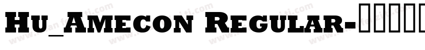 Hu_Amecon Regular字体转换